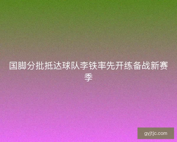 国脚分批抵达球队李铁率先开练备战新赛季